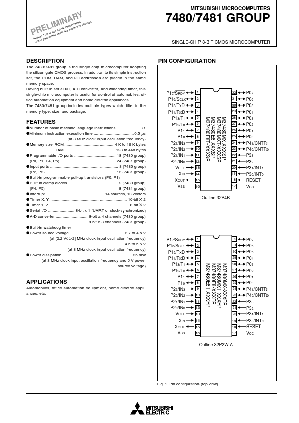 M37481E8-XXXFP