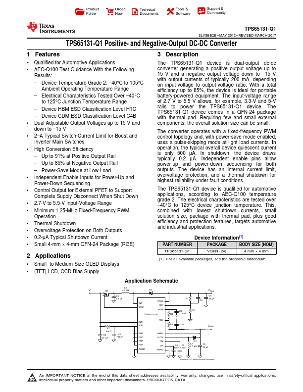 TPS65131-Q1