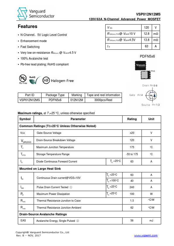 VSP012N12MS