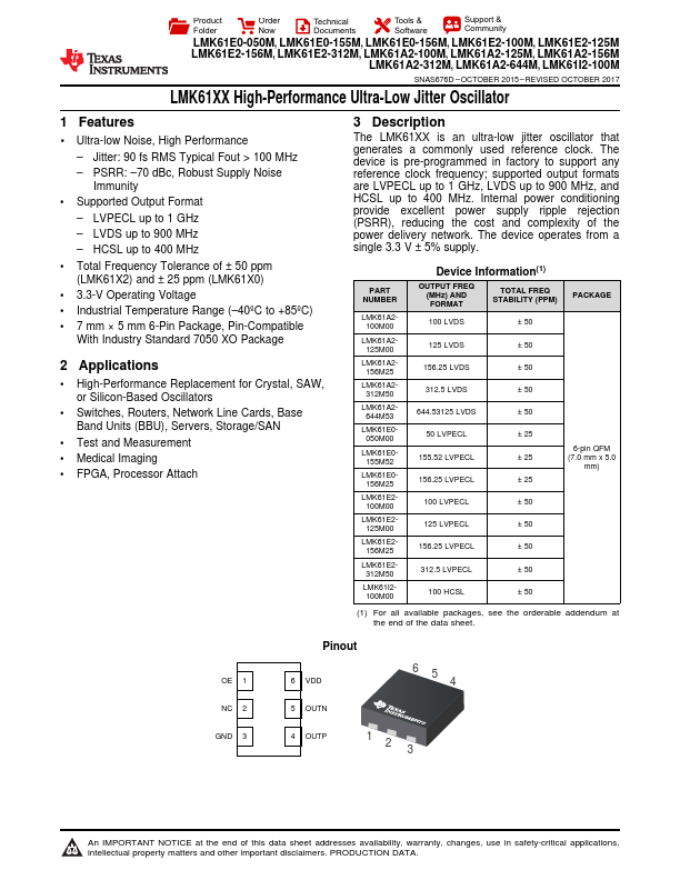 LMK61E2-100M