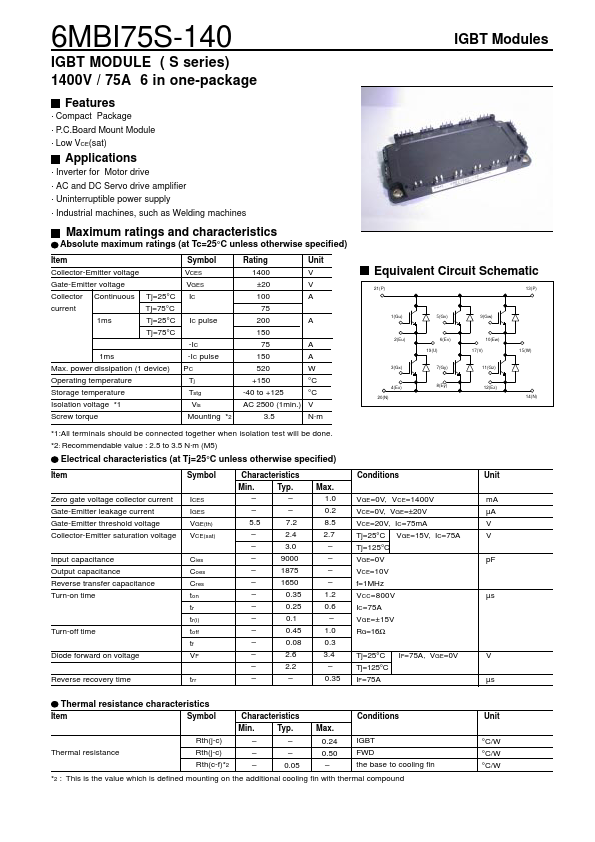 6MBI75S-140