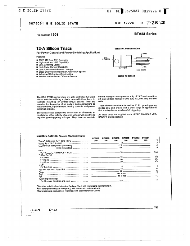 BTA23E