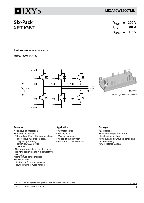 MIXA40W1200TML