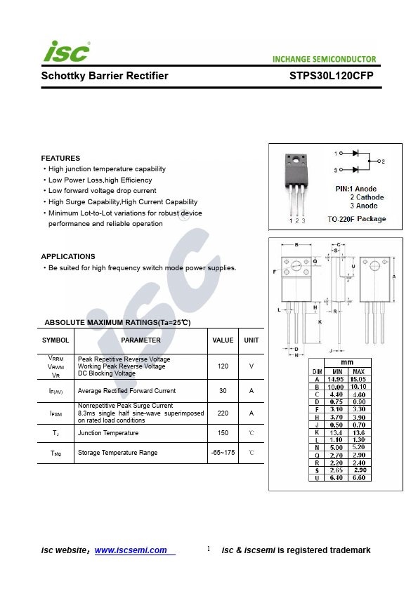 STPS30L120CFP