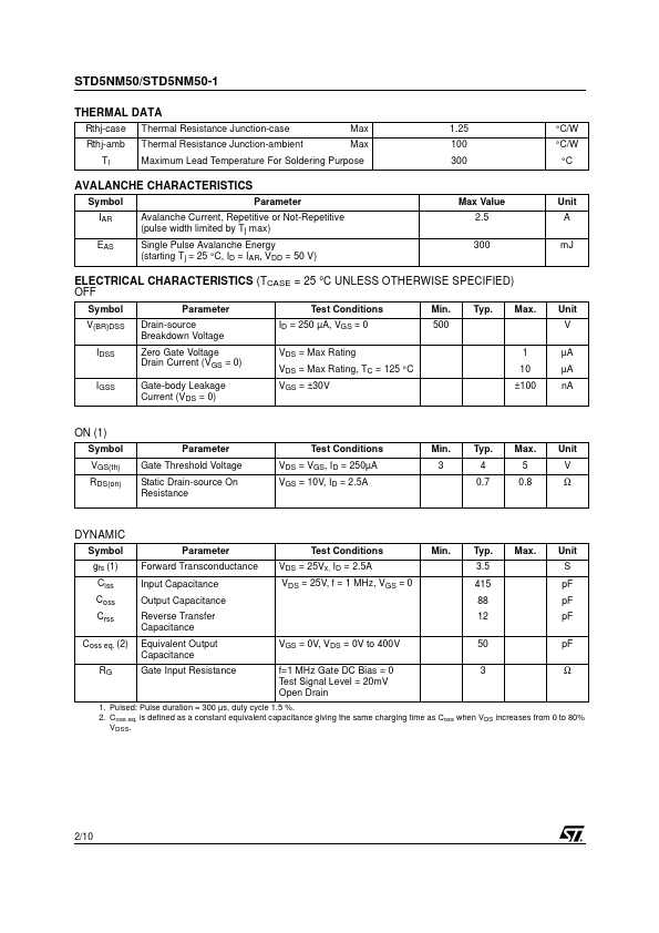 STD5NM50-1