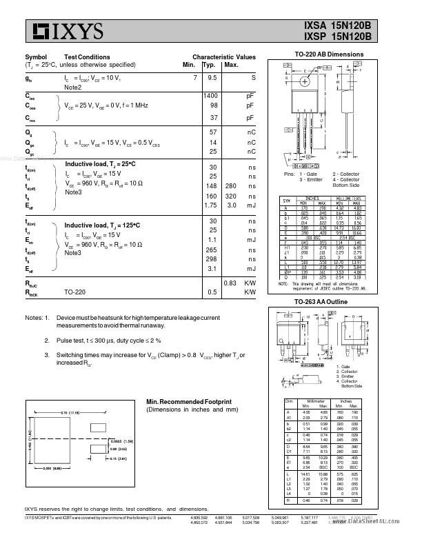 IXSA15N120B