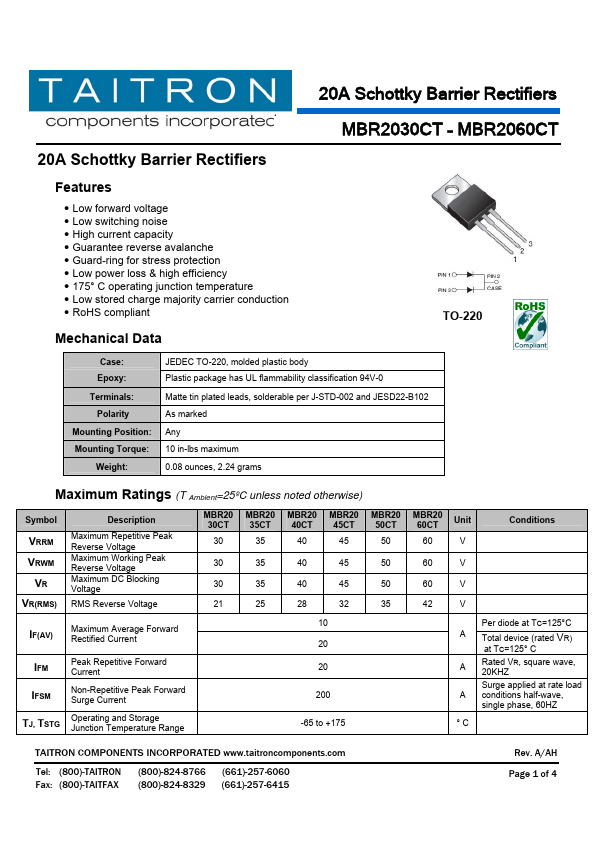 MBR2040CT