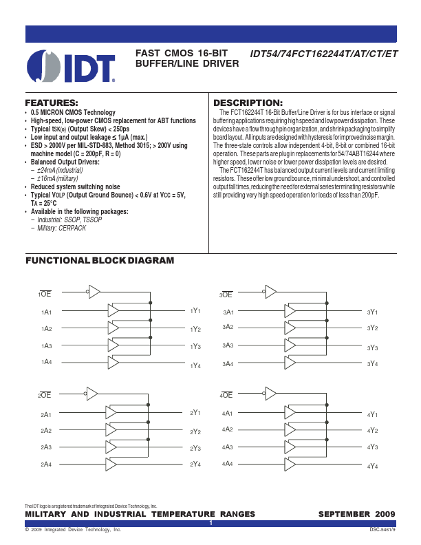 IDT54FCT162244AT