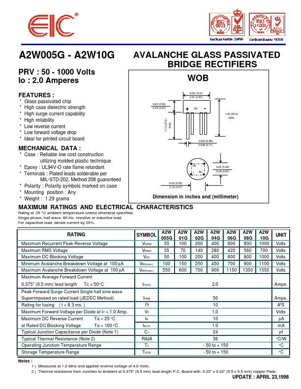 A2W005G