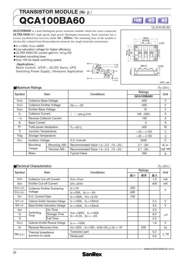 QCA100BA60