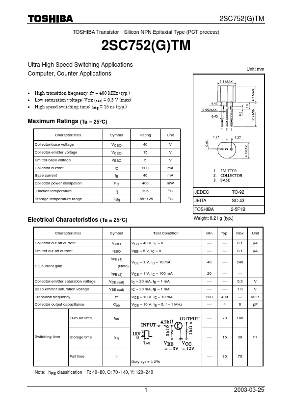 2SC752GTM