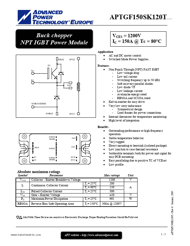 APTGF150SK120T