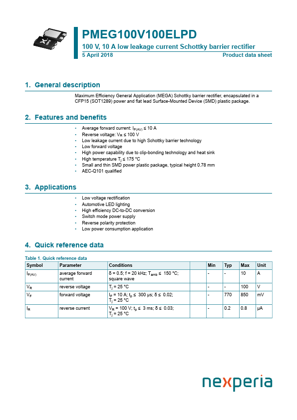 PMEG100V100ELPD