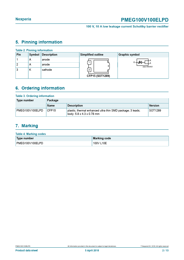 PMEG100V100ELPD