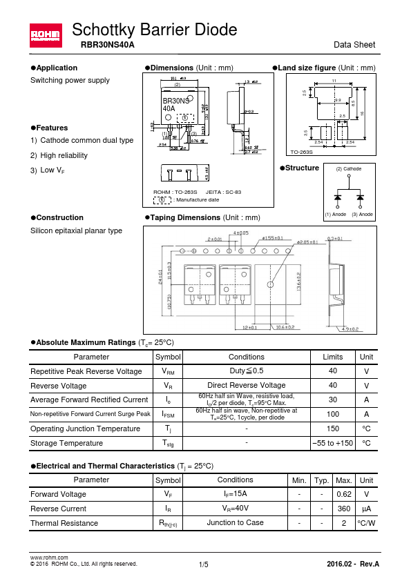 RBR30NS40A