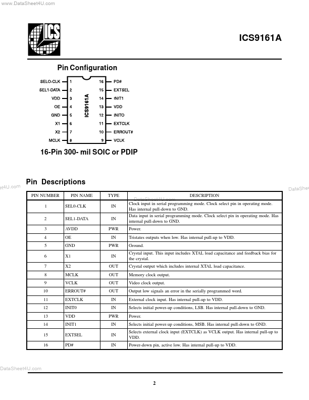 ICS9161A