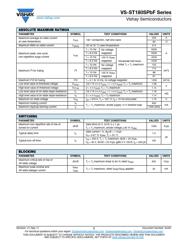 VS-ST180SPBF