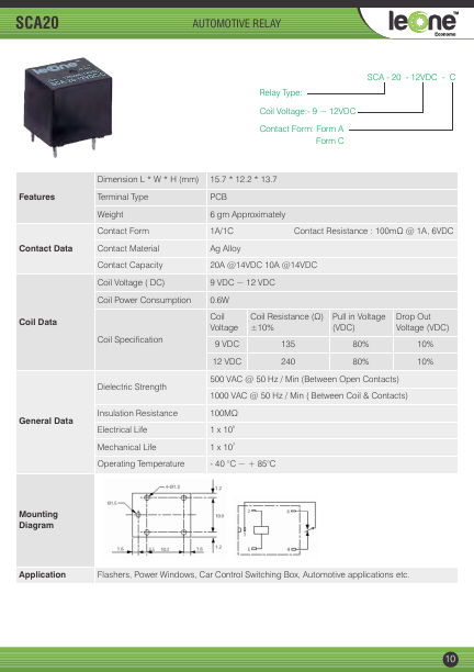 SCA-20-12VDC-C