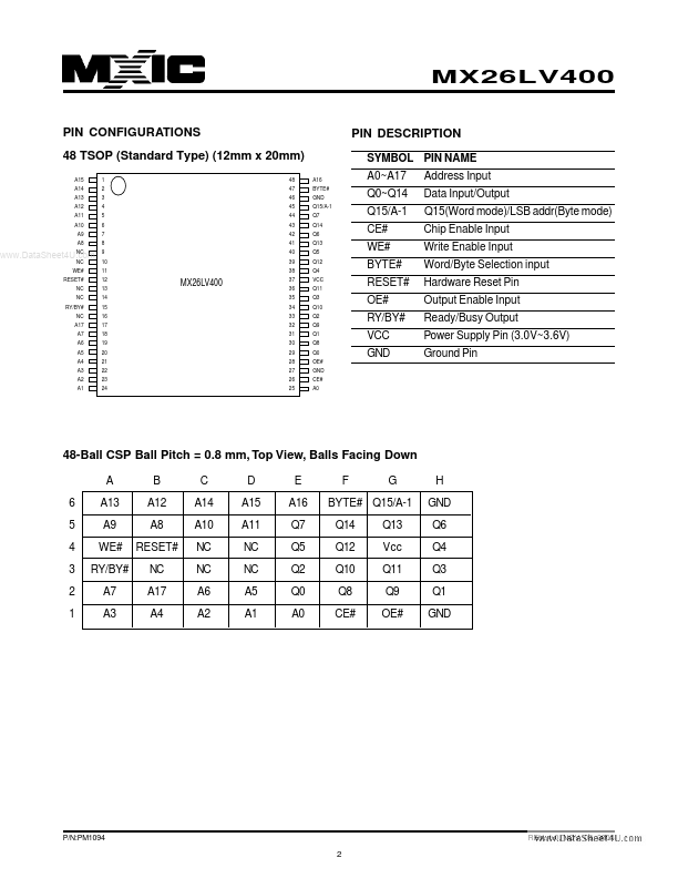 MX26LV400