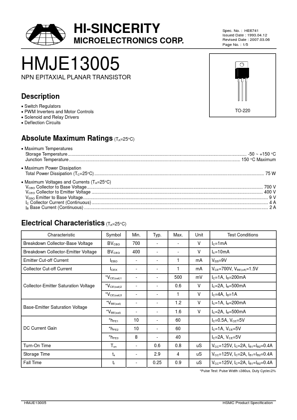 HMJE13005