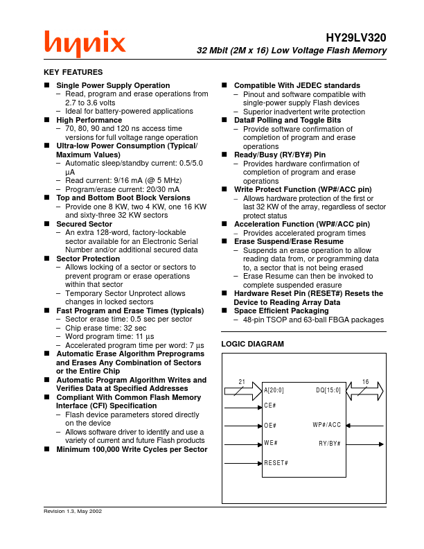 HY29LV320TT-90