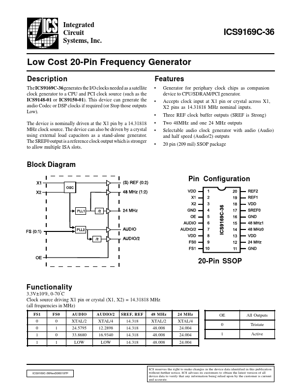 ICS9169C-36