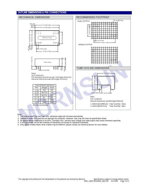 MSB1215D-3W