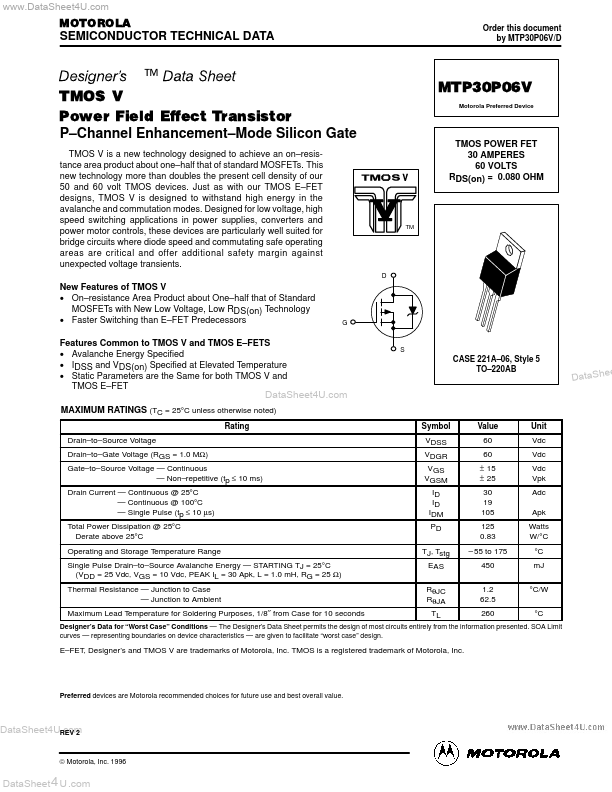 MTP30P06V