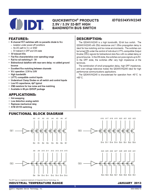 IDTQS34XVH2245