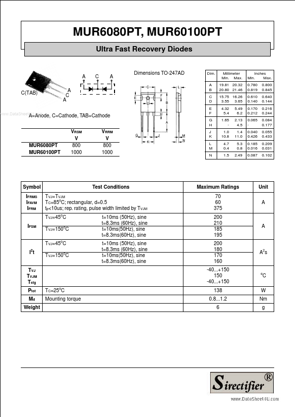 MUR60100PT