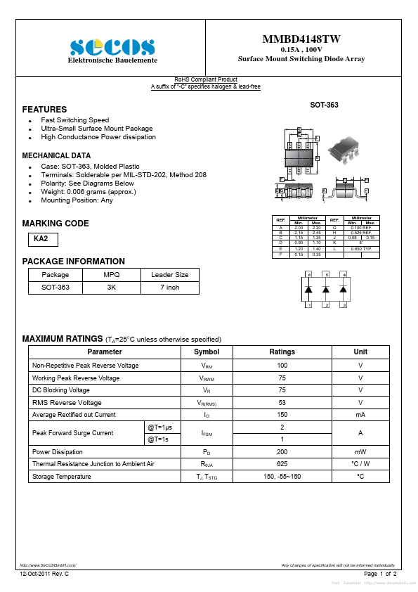 MMBD4148TW