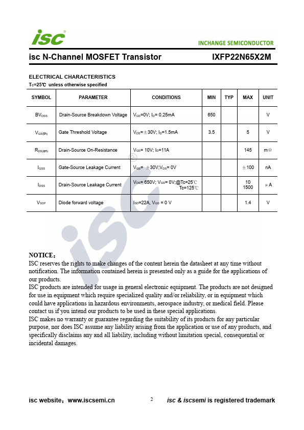 IXFP22N65X2M