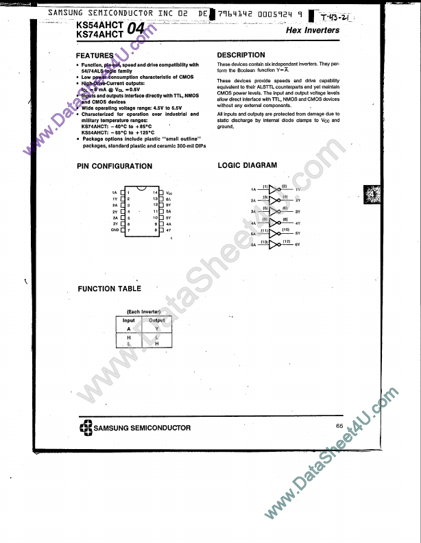 KS74AHCT04