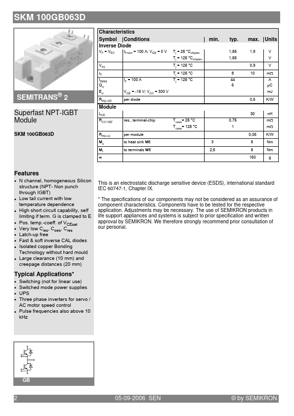 SKM100GB063D