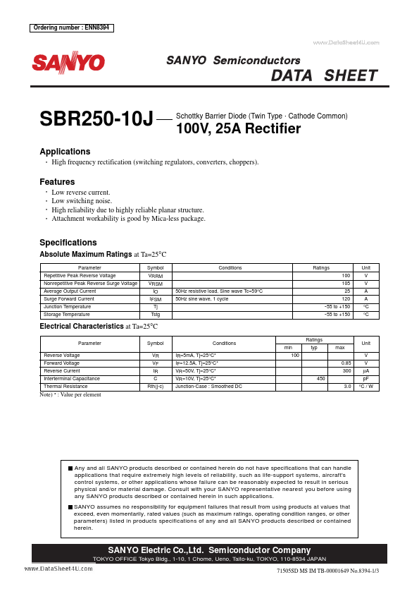 SBR250-10J