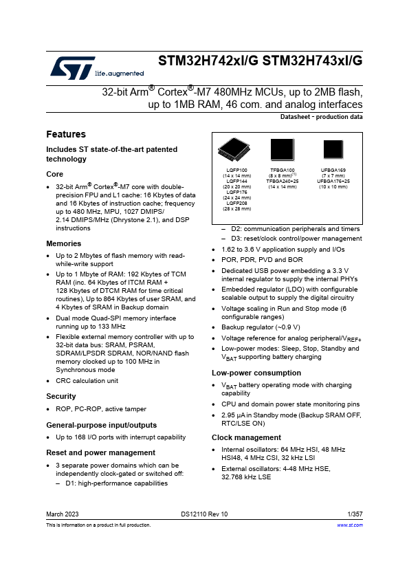 STM32H743VG