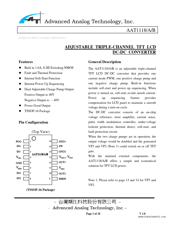 AAT1118A