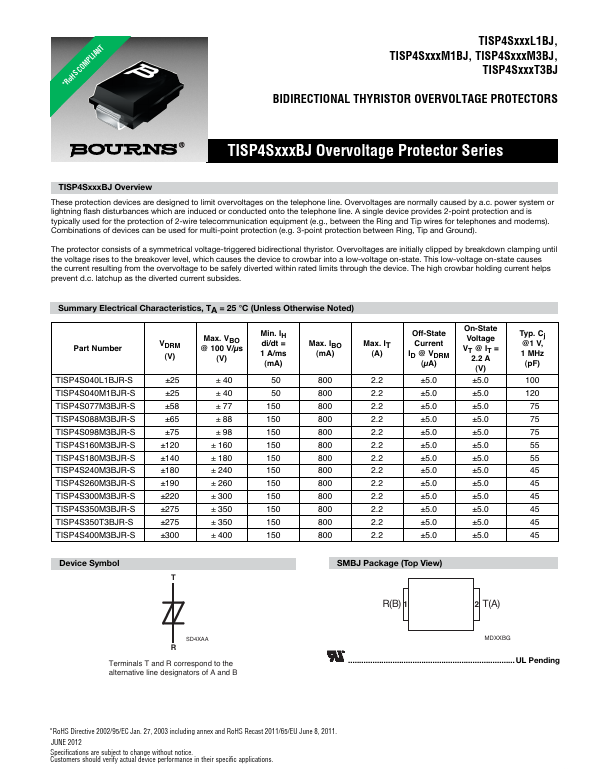 TISP4S088M3BJR-S