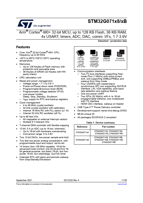 STM32G071G8