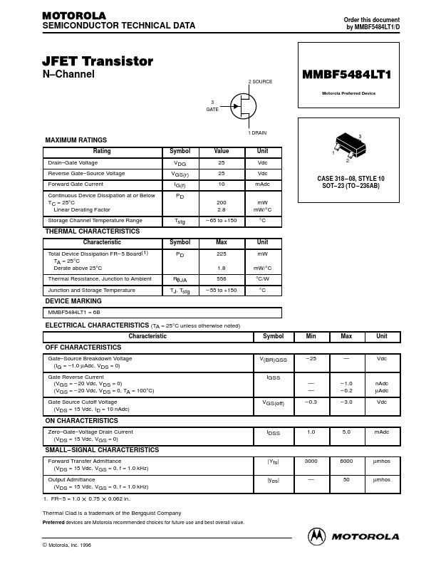 MMBF5484LT1