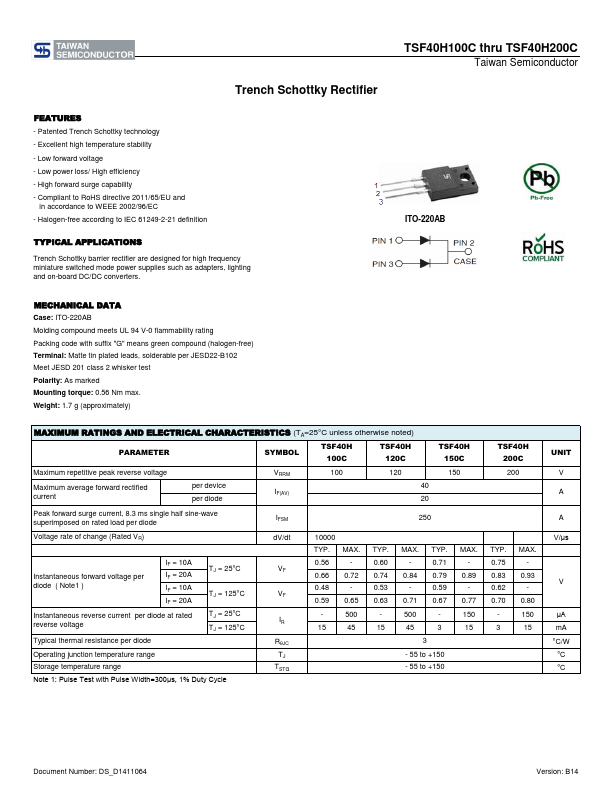 TSF40H100C