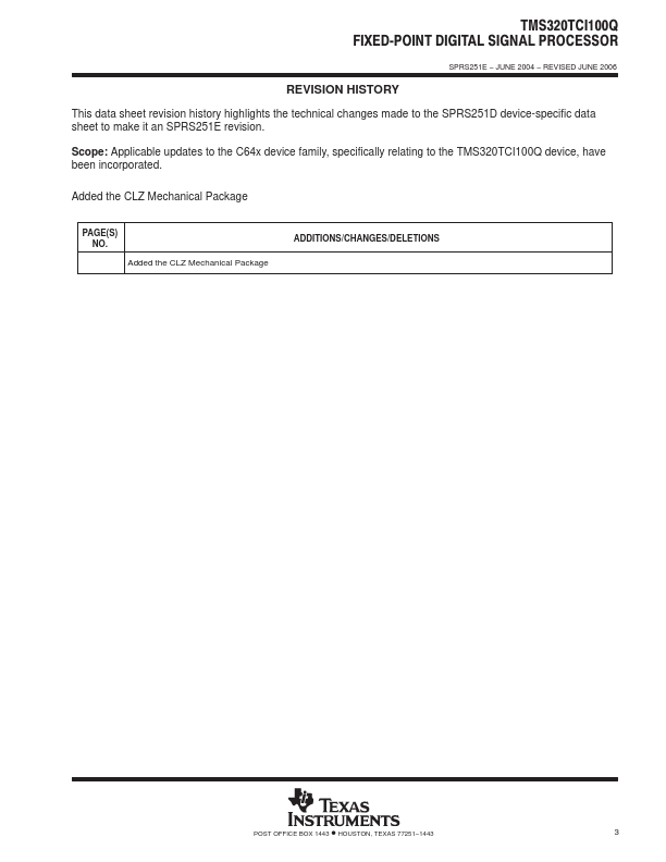 TMS320TCI100Q