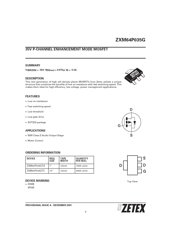 ZXM64P035G