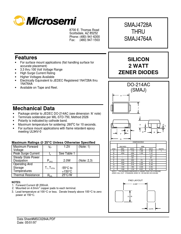 SMAJ4742A