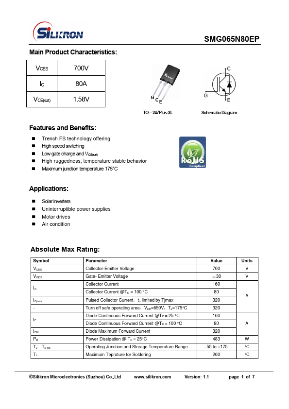 SMG065N80EP