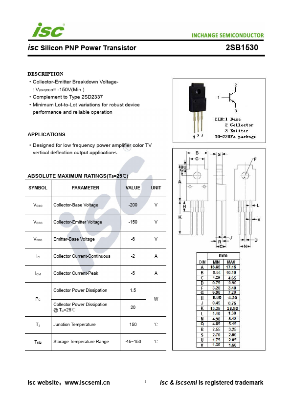 2SB1530