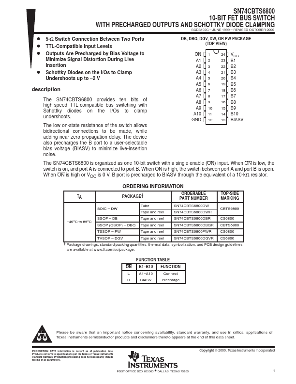 SN74CBTS6800