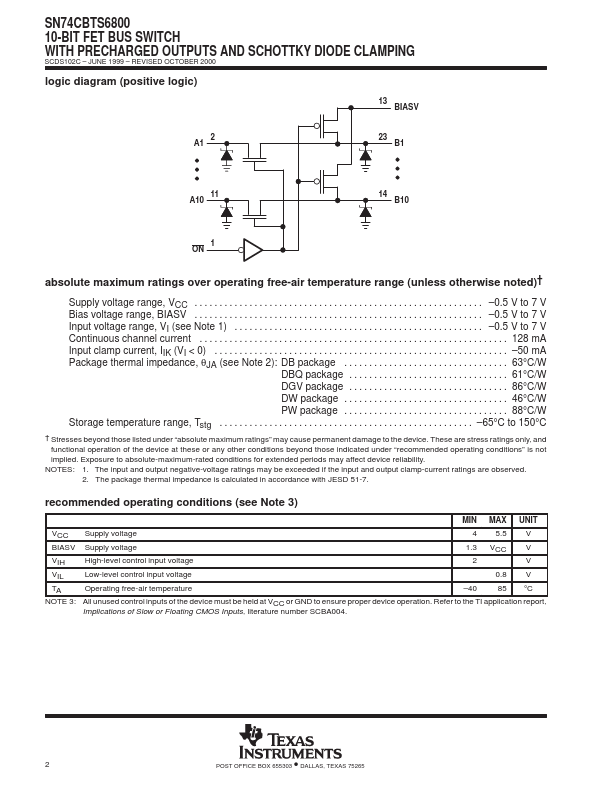 SN74CBTS6800