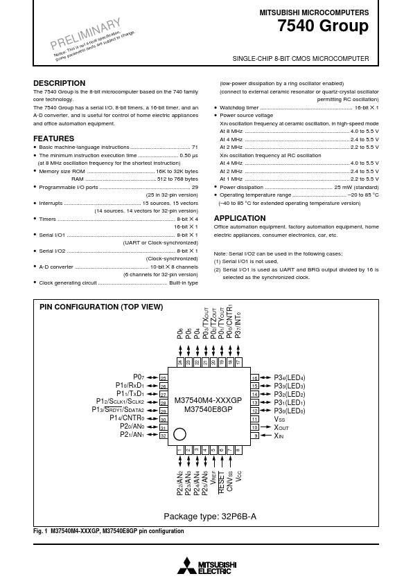 M37540M4-XXXGP