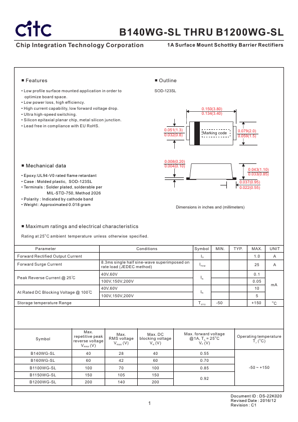 B160WG-SL